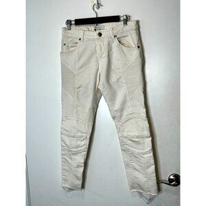 Pierre Balmain White Skinny Jeans \ Distressed Hem size 30